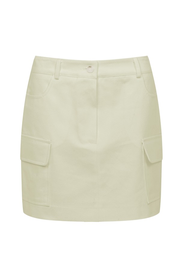 RENEJ - 미니스커트 - Cargo Mini Pocket Skirt