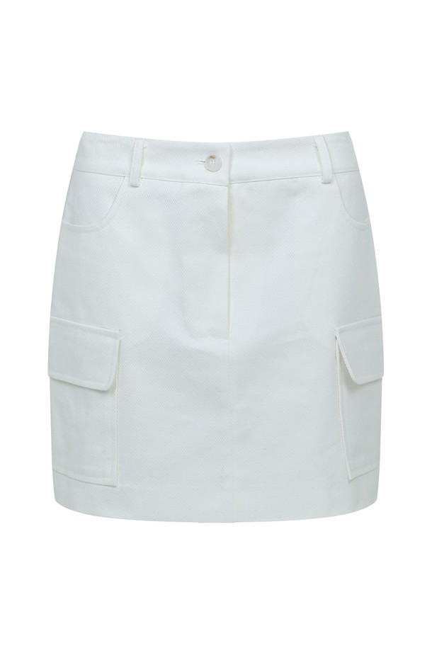 RENEJ - 미니스커트 - Cargo Mini Pocket Skirt