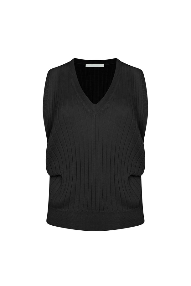 RENEJ - 스웨터 - Shirring Golgi Vest