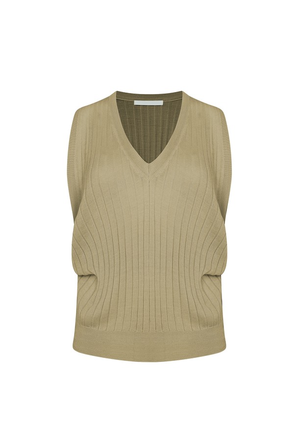 RENEJ - 스웨터 - Shirring Golgi Vest