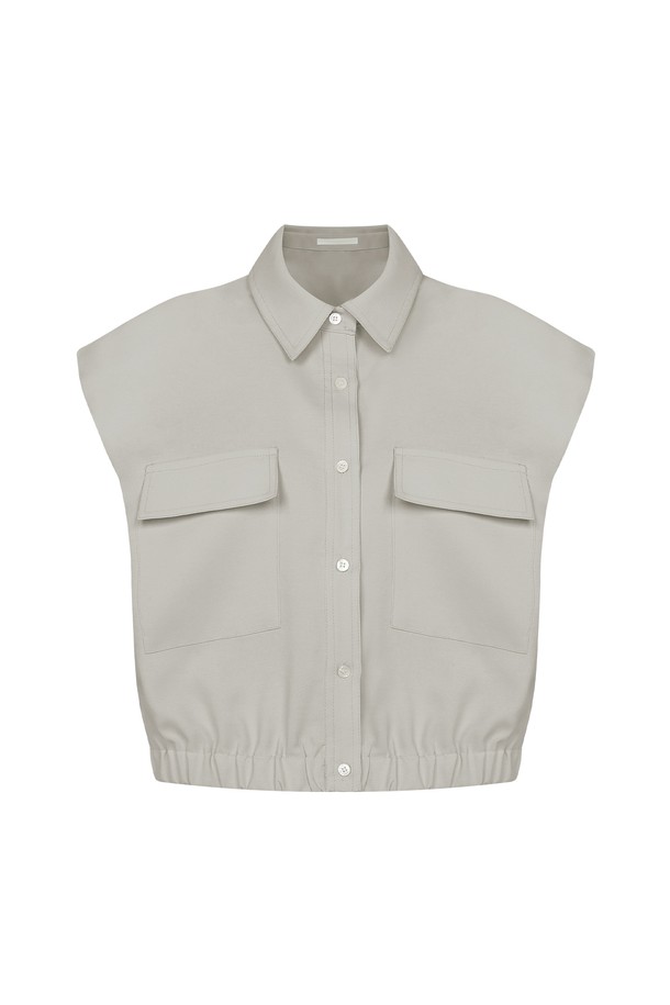 RENEJ - 셔츠 - Collar Banding Shirt