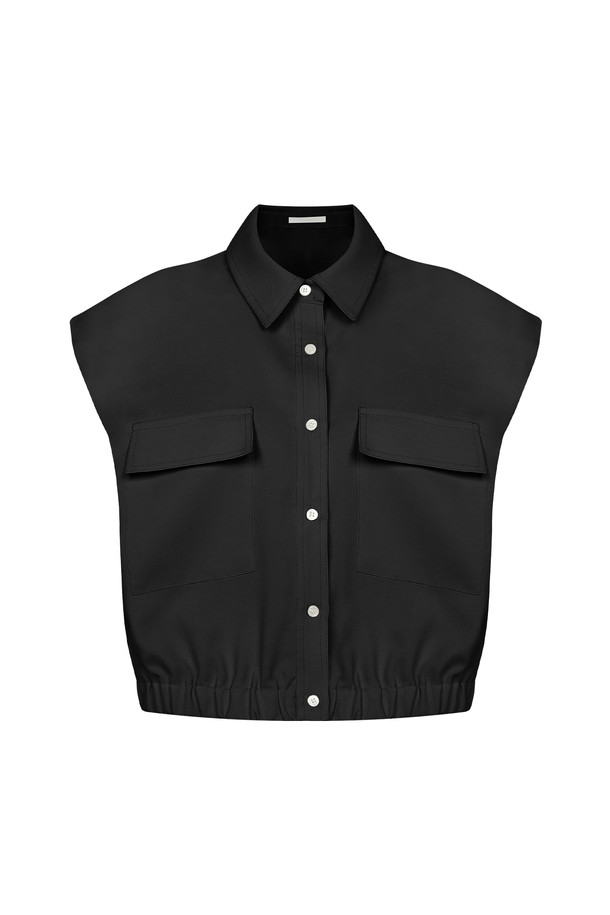 RENEJ - 셔츠 - Collar Banding Shirt