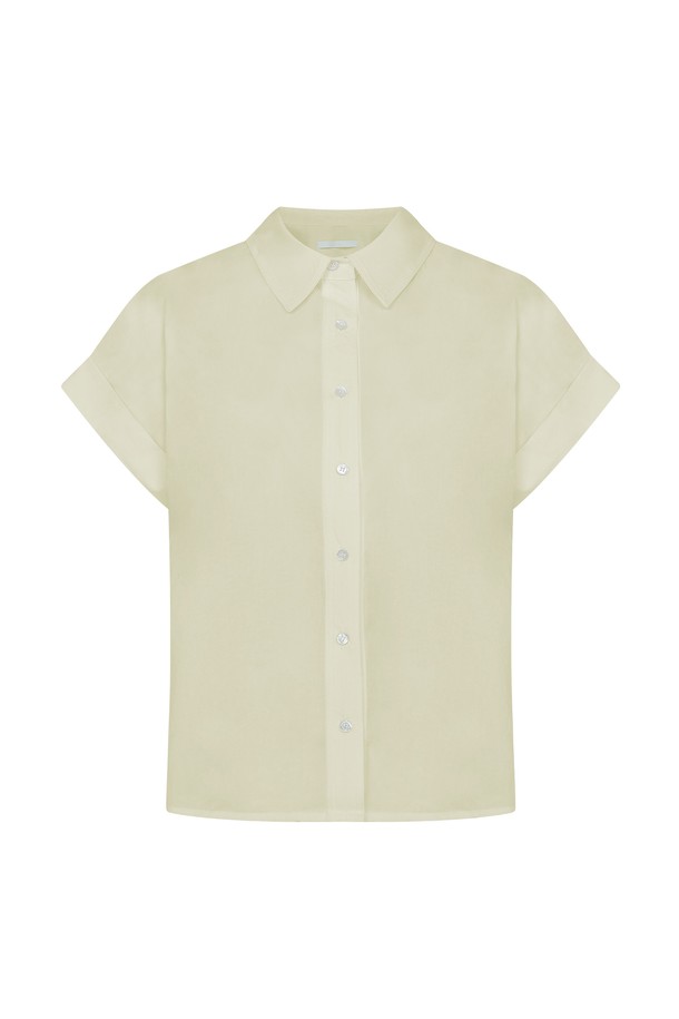 RENEJ - 셔츠 - Roll-up Cotton Shirt