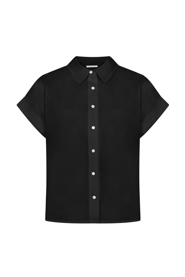 RENEJ - 셔츠 - Roll-up Cotton Shirt