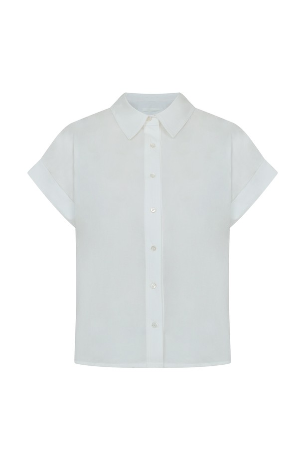 RENEJ - 셔츠 - Roll-up Cotton Shirt