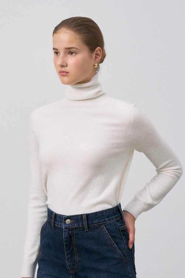 RENEJ - 터틀넥 - Wholegarment Basic Turtleneck