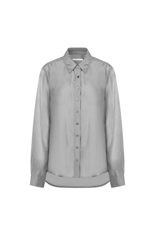 RENEJ - 셔츠 - See-Through Basic Shirt