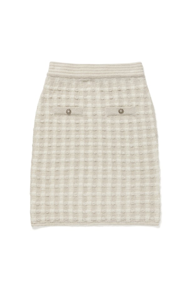 RENEJ - 미니스커트 - Tweed Pocket Skirt