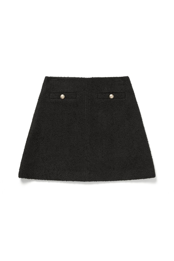 RENEJ - 미니스커트 - Tweed Short Skirt