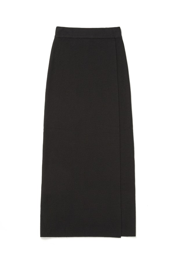 RENEJ - 롱스커트 - Wool Knit Wrap Skirt