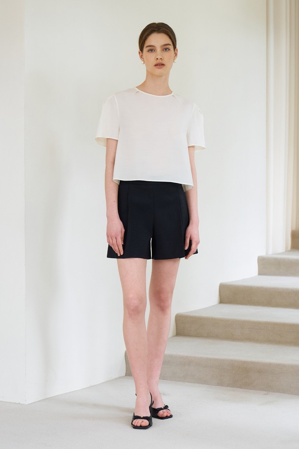 RENEJ - 쇼트팬츠 - Pleat Half pants