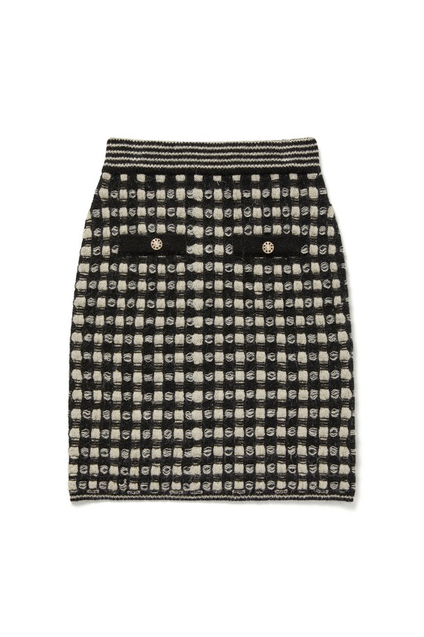 RENEJ - 미니스커트 - Tweed Pocket Skirt