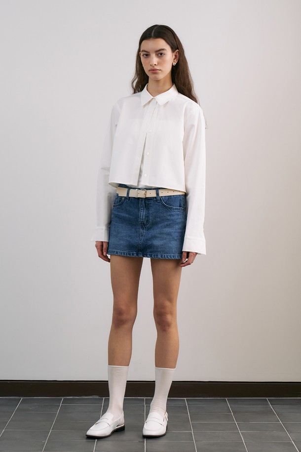 RENEJ - 미니스커트 - Denim Mini Skirt