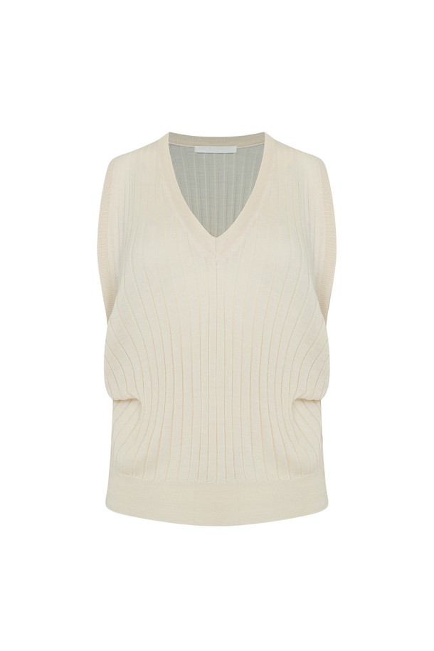 RENEJ - 스웨터 - Shirring Golgi Vest