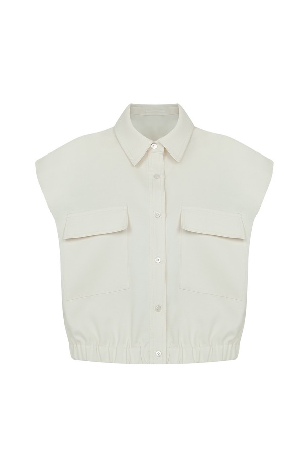 RENEJ - 셔츠 - Collar Banding Shirt