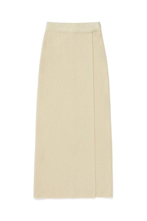 RENEJ - 롱스커트 - Wool Knit Wrap Skirt