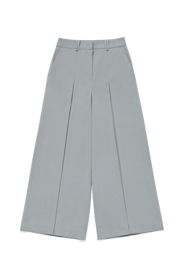 RENEJ - 롱/미디팬츠 - Pleated Wide Trousers