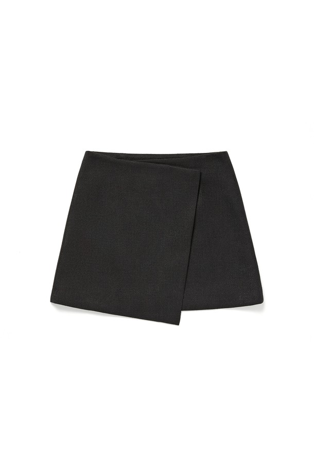 RENEJ - 미니스커트 - Pleats Wrap Mini Skirt