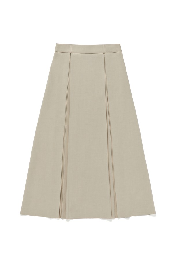 RENEJ - 롱스커트 - Pleated Flair Long Skirt