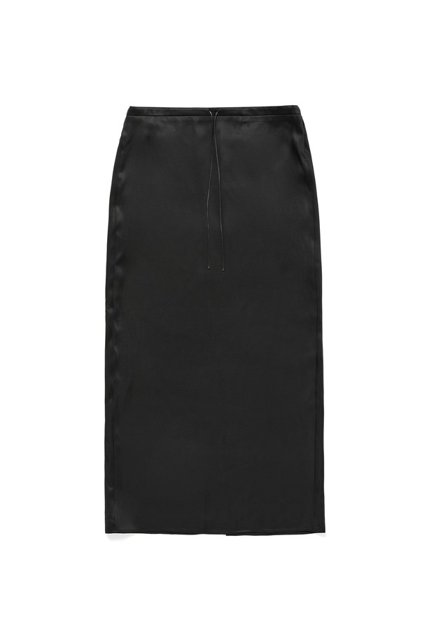 RENEJ - 롱스커트 - String Satin Long Skirt