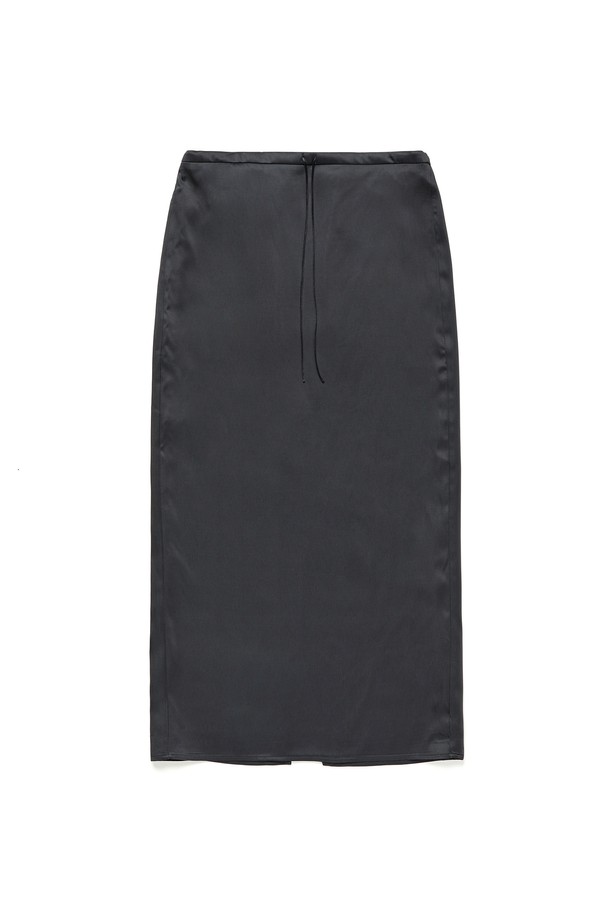 RENEJ - 롱스커트 - String Satin Long Skirt