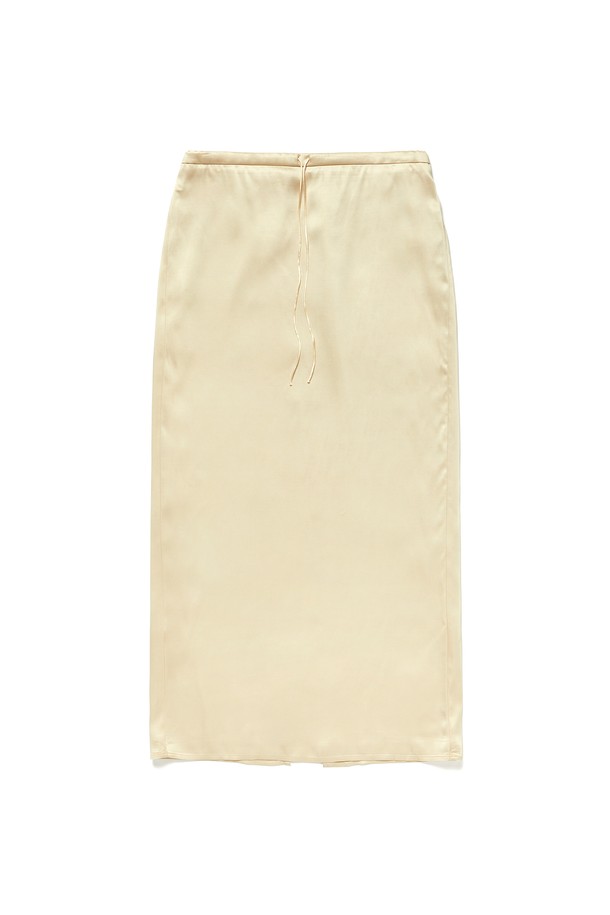 RENEJ - 롱스커트 - String Satin Long Skirt