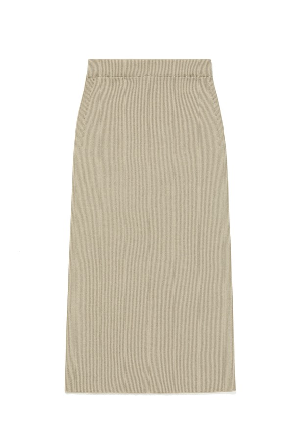 RENEJ - 롱스커트 - Wholegarment Golgi Slit Skirt