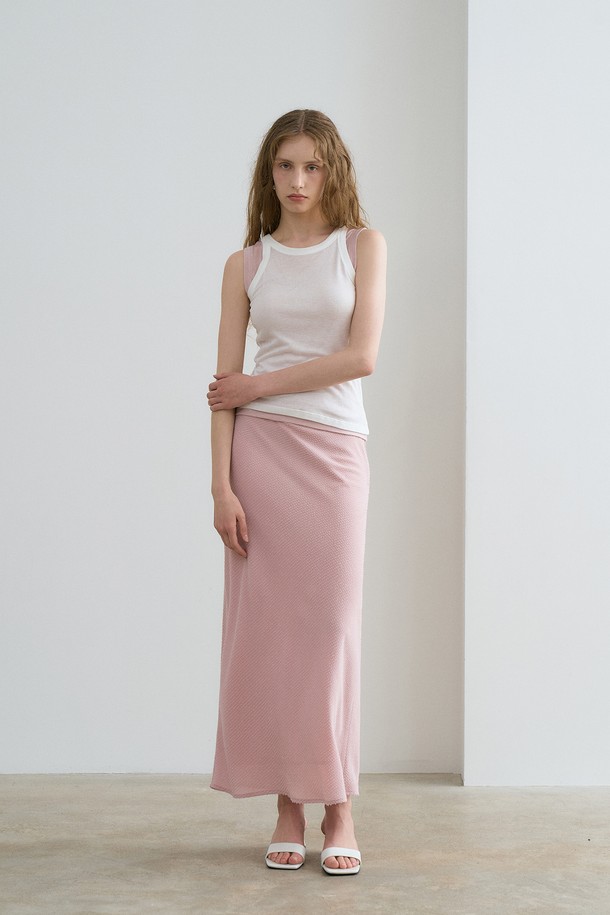 RENEJ - 롱스커트 - Dobby Chiffon Long Skirt