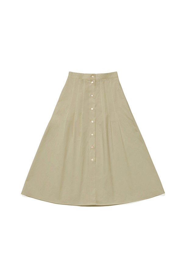 RENEJ - 롱스커트 - A Line Button Skirt