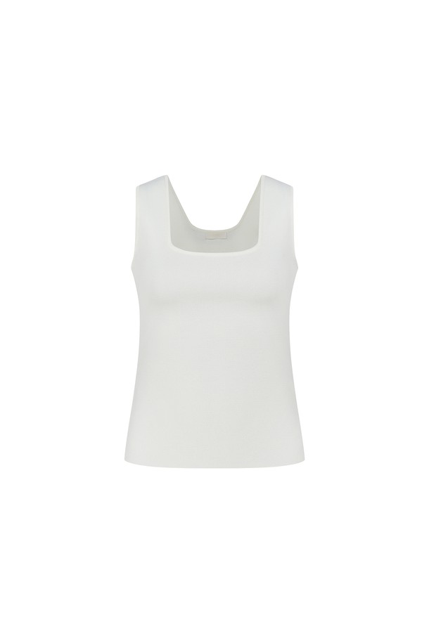 RENEJ - 스웨터 - Square Sleeveless knit