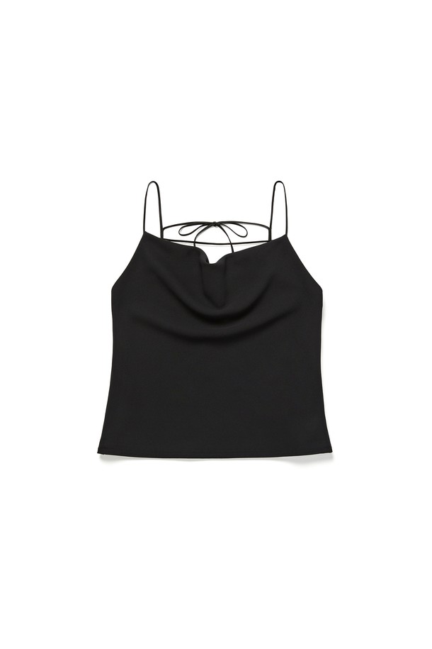 RENEJ - 민소매티셔츠 - Strap Drape Cami Top