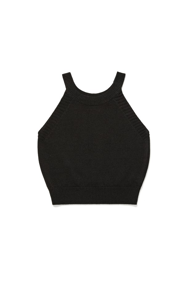 RENEJ - 민소매티셔츠 - Cotton Hole Sleeveless Knit