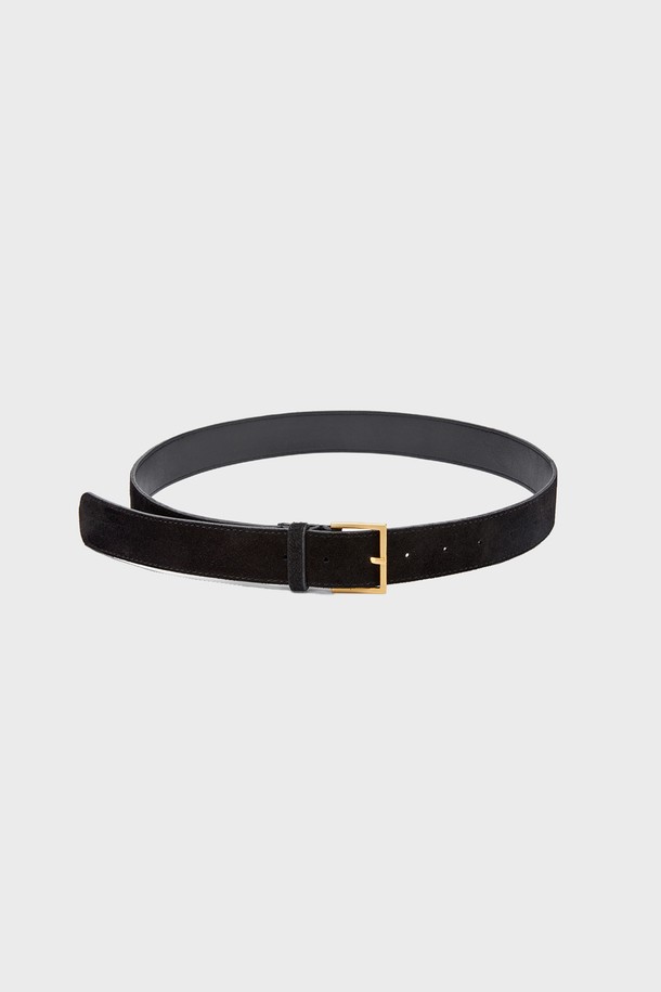 RENEJ - 벨트 - Slim Square Suede Belt