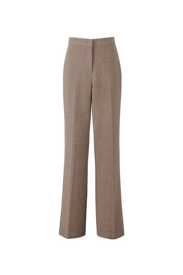 RENEJ - 롱/미디팬츠 - Classic Wide Wool Pants