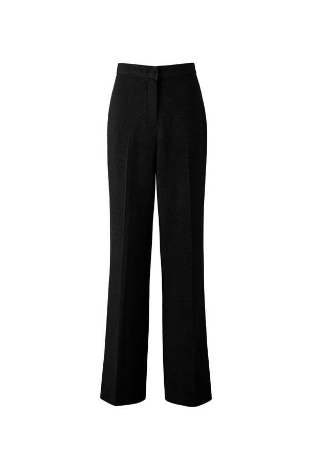 RENEJ - 롱/미디팬츠 - Classic Wide Wool Pants