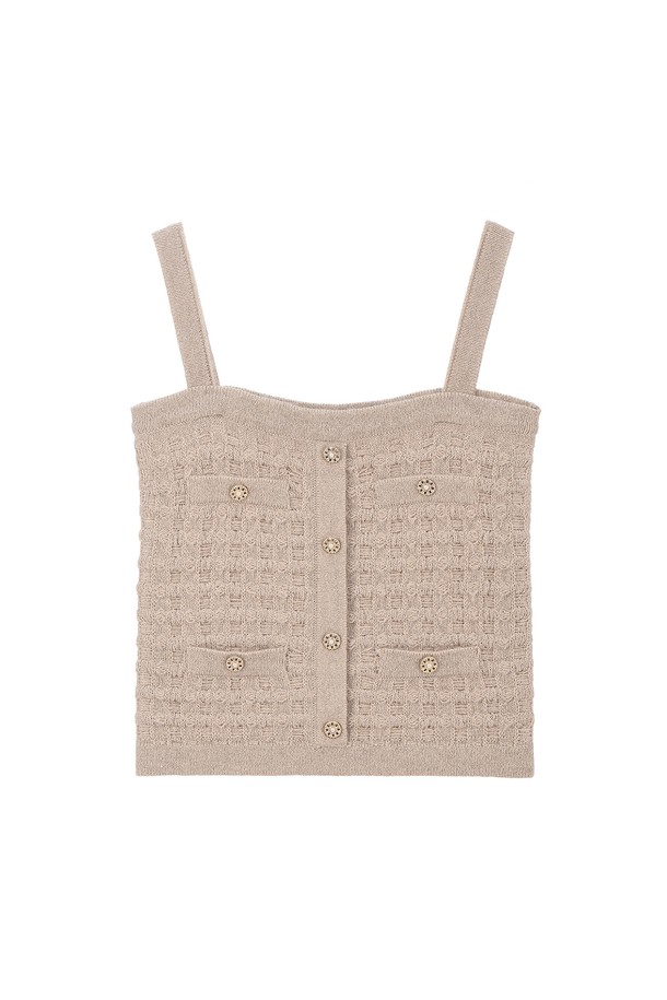 RENEJ - 스웨터 - Tweed Sleeveless Knit