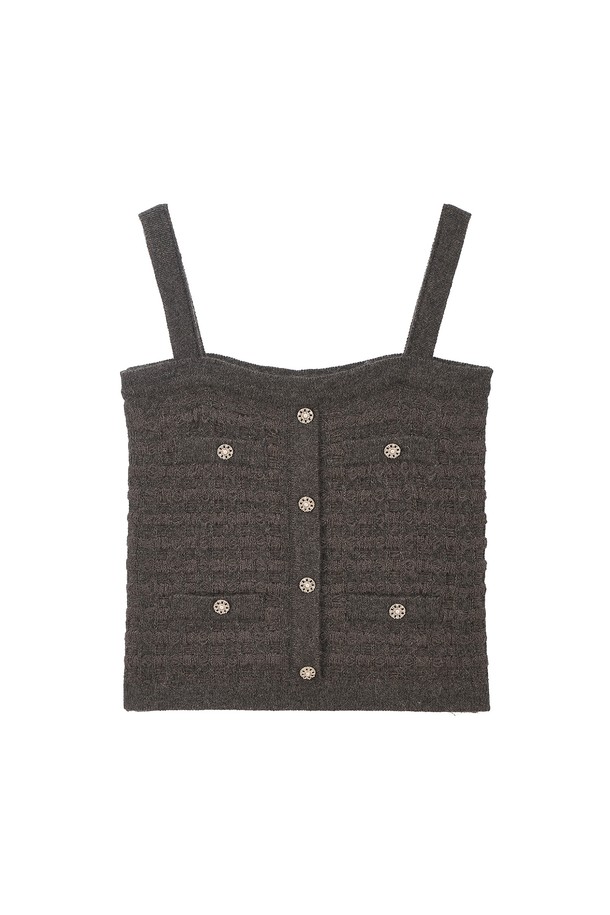 RENEJ - 스웨터 - Tweed Sleeveless Knit