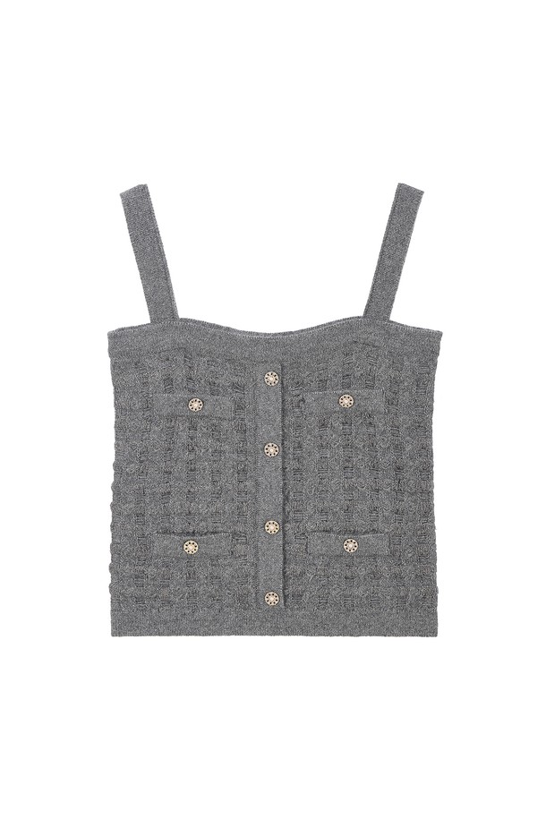 RENEJ - 스웨터 - Tweed Sleeveless Knit