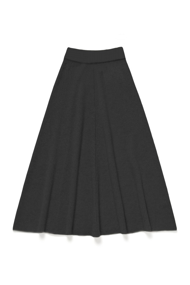 RENEJ - 미디스커트 - Air Wool Pleated Long Skirt