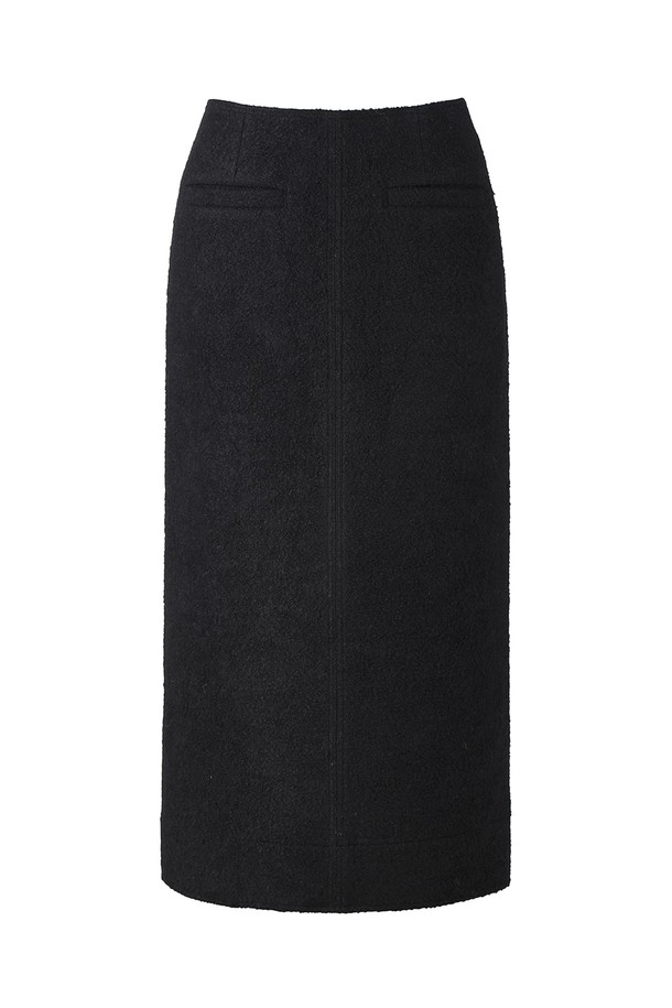 RENEJ - 롱스커트 - BOBO H-Line Tweed Long Skirt