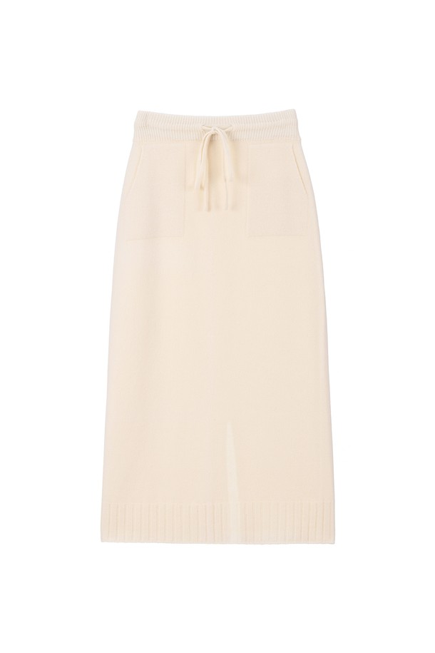 RENEJ - 롱스커트 - String Pocket Wool Skirt