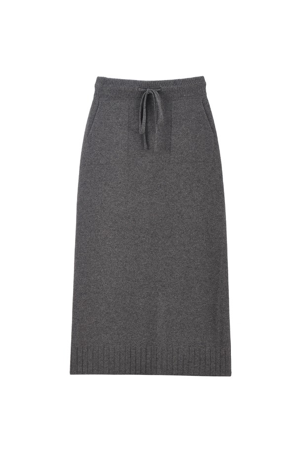 RENEJ - 롱스커트 - String Pocket Wool Skirt