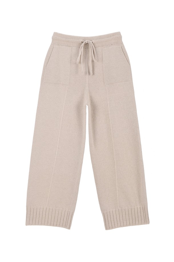 RENEJ - 롱/미디팬츠 - String Pocket Wool Pants