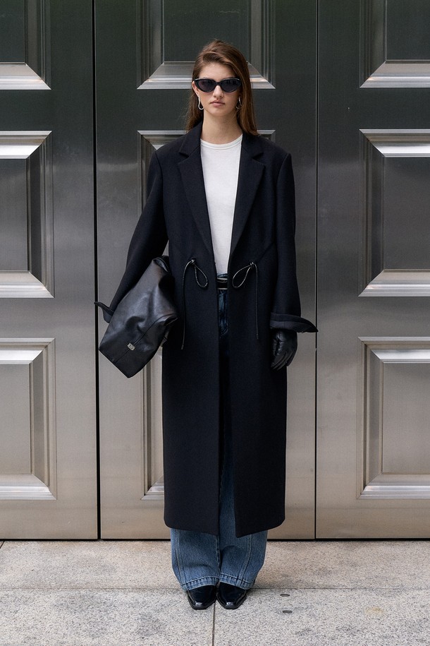 RENEJ - 스웨터 - Ove String Point Maxi Coat