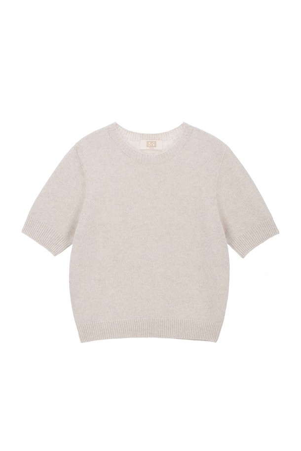 RENEJ - 스웨터 - Holga Raccoon Short-Sleeved Knit