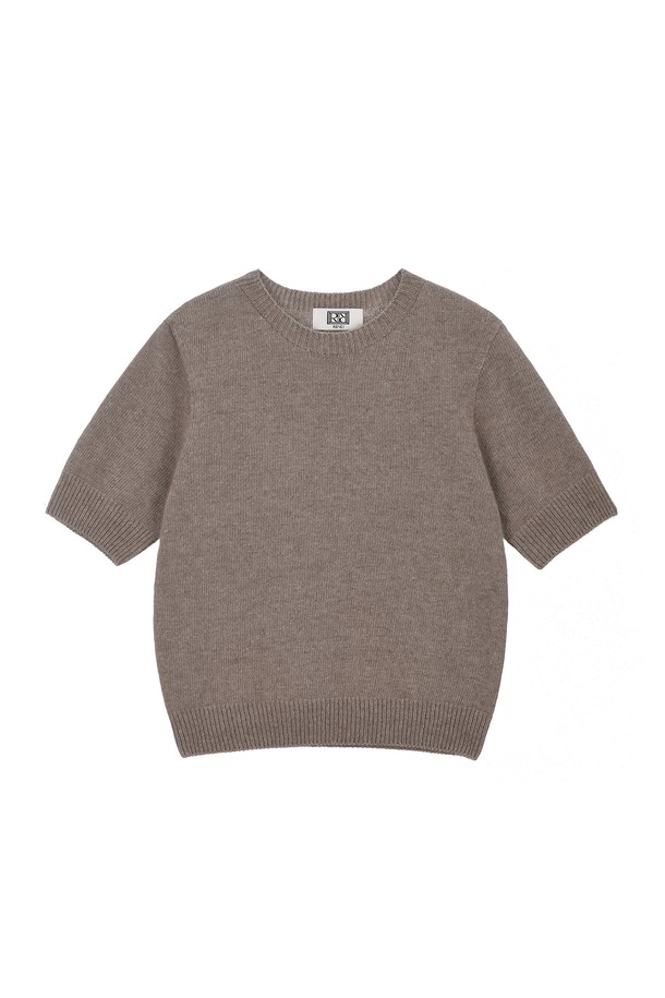 RENEJ - 스웨터 - Holga Raccoon Short-Sleeved Knit