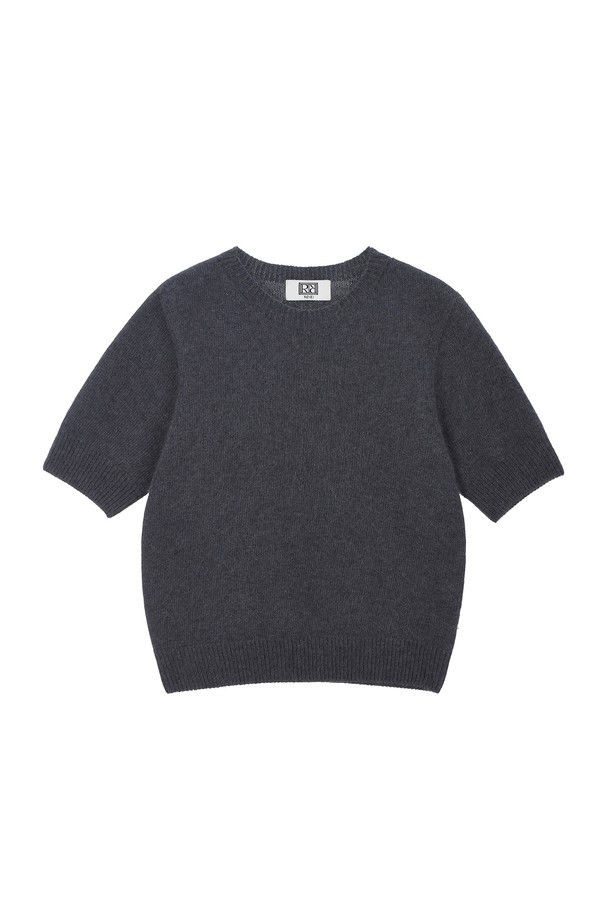 RENEJ - 스웨터 - Holga Raccoon Short-Sleeved Knit