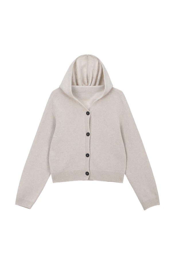 RENEJ - 스웨터 - Holga Raccoon Hood Cardigan