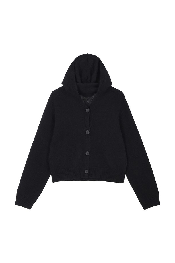 RENEJ - 스웨터 - Holga Raccoon Hood Cardigan