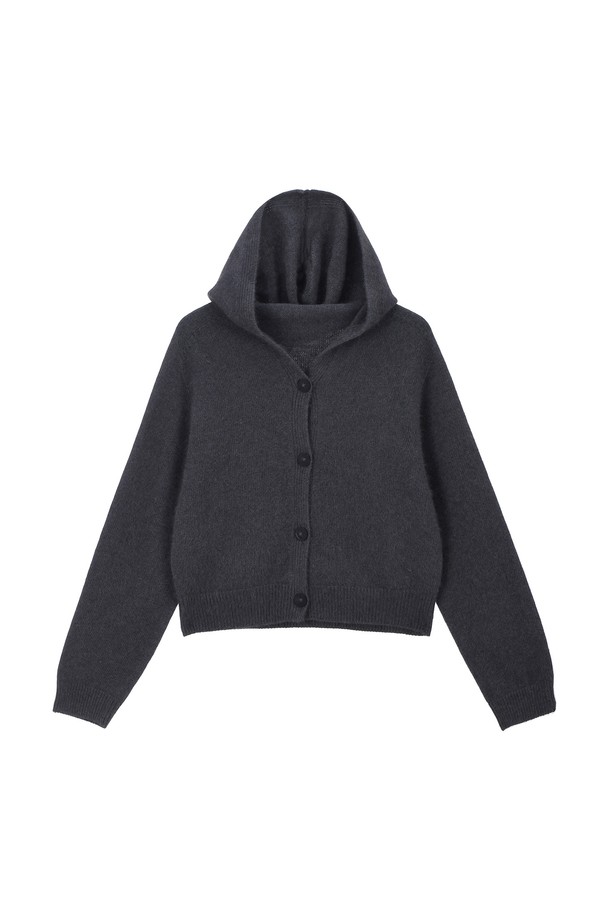 RENEJ - 스웨터 - Holga Raccoon Hood Cardigan